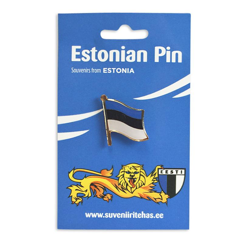 rinnamärk Estonia lipp (metall)
