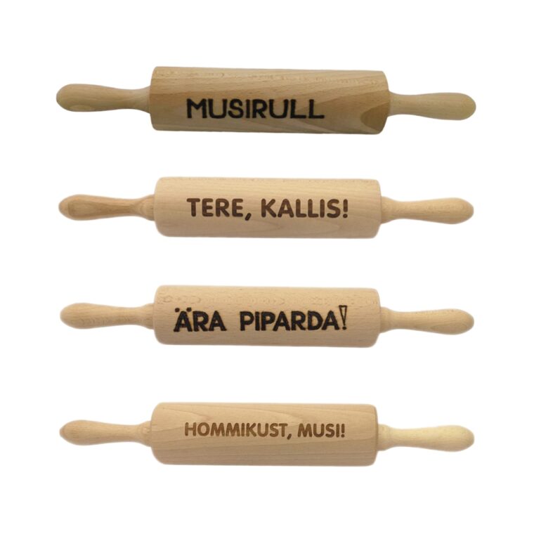 taignarull lõbusa tekstiga (puidust - valik)