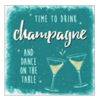kuumaalus, tassialus (marmori jääkidest) Time to drink champagne and dance on the table
