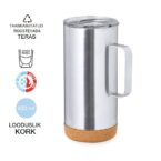 termostass (450 ml, metall-korgipuu)