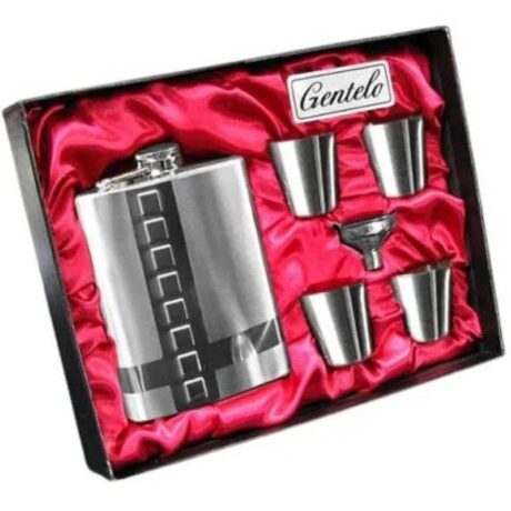 pläsku 240ml kinkekomplekt 4 pitsi lehter Gentelo